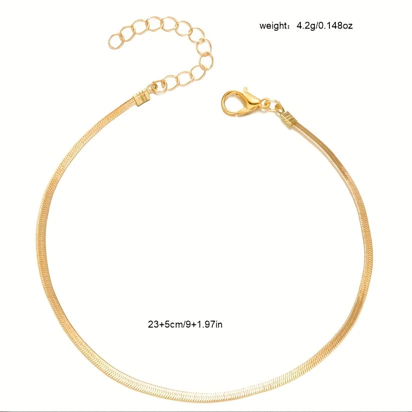 Minimalist Gold Anklet
