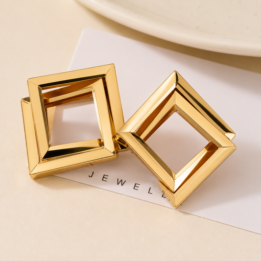Aurora Square Earrings