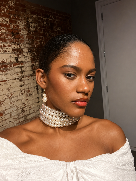 Luxe Pearl Choker Set