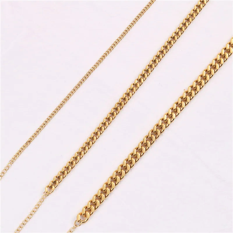 Layered Chain Anklet