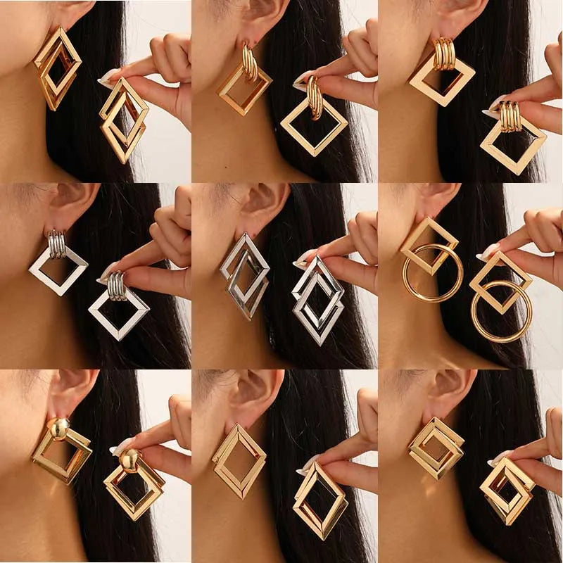 Aurora Square Earrings