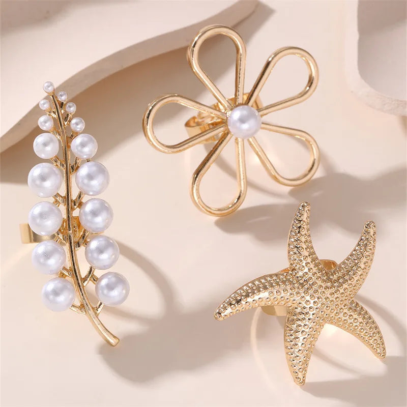 Pearl Statement Rings