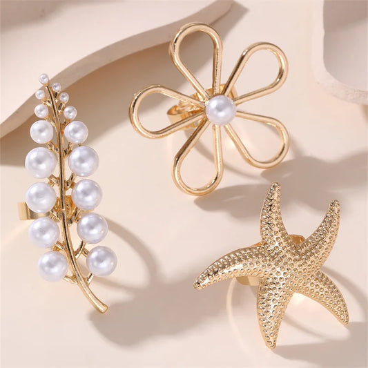 Pearl Statement Rings